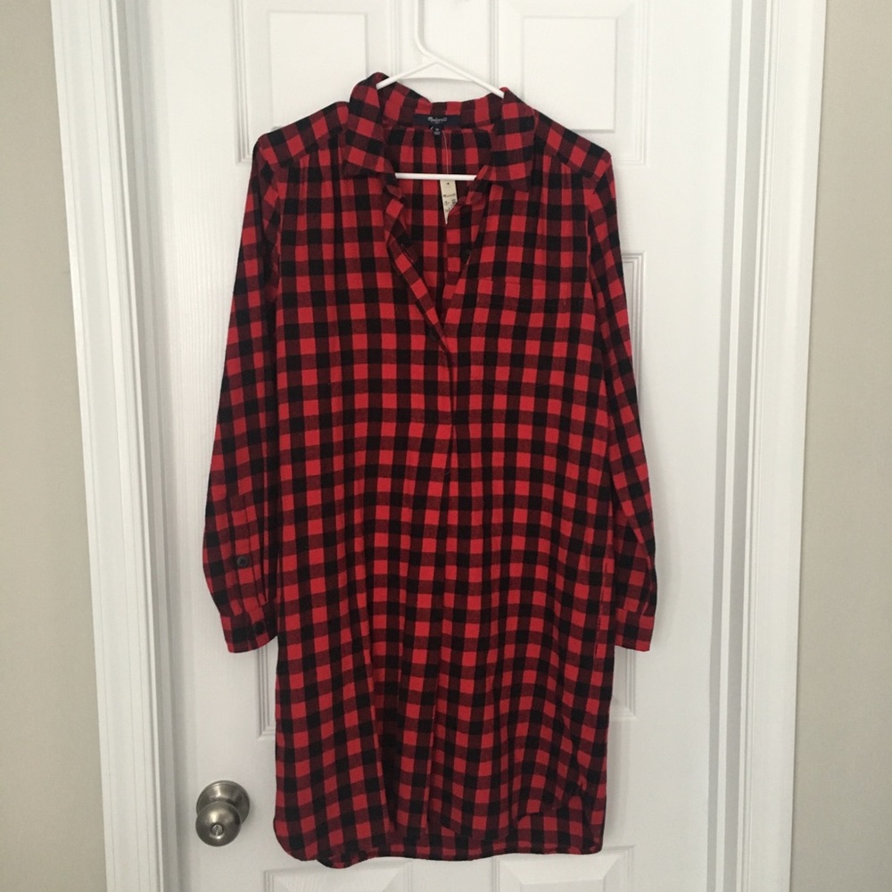 Madewell Buffalo Plaid dress NWT